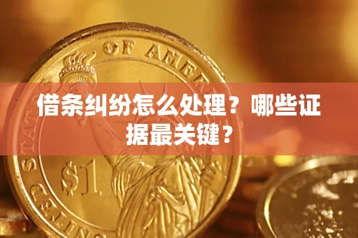 北京借条纠纷怎么处理？哪些证据最关键？