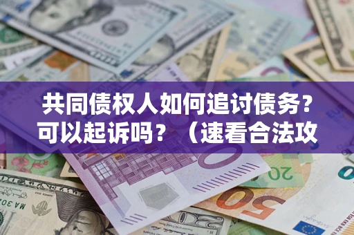 北京共同债权人如何追讨债务？可以起诉吗？（速看合法攻略）