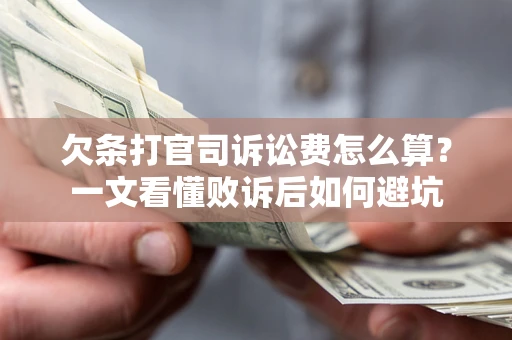 北京欠条打官司诉讼费怎么算？一文看懂败诉后如何避坑