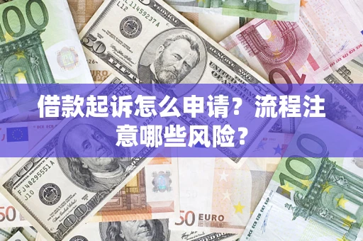 北京借款起诉怎么申请？流程注意哪些风险？